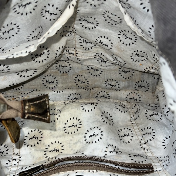 Myra Bounce Back Shoulder Bag Aztec Cheetah Leopard Print USED Brown Blue - Picture 7 of 7